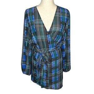 Eloquii Plus Size Wrap Tie Front Blouse Size 16‎